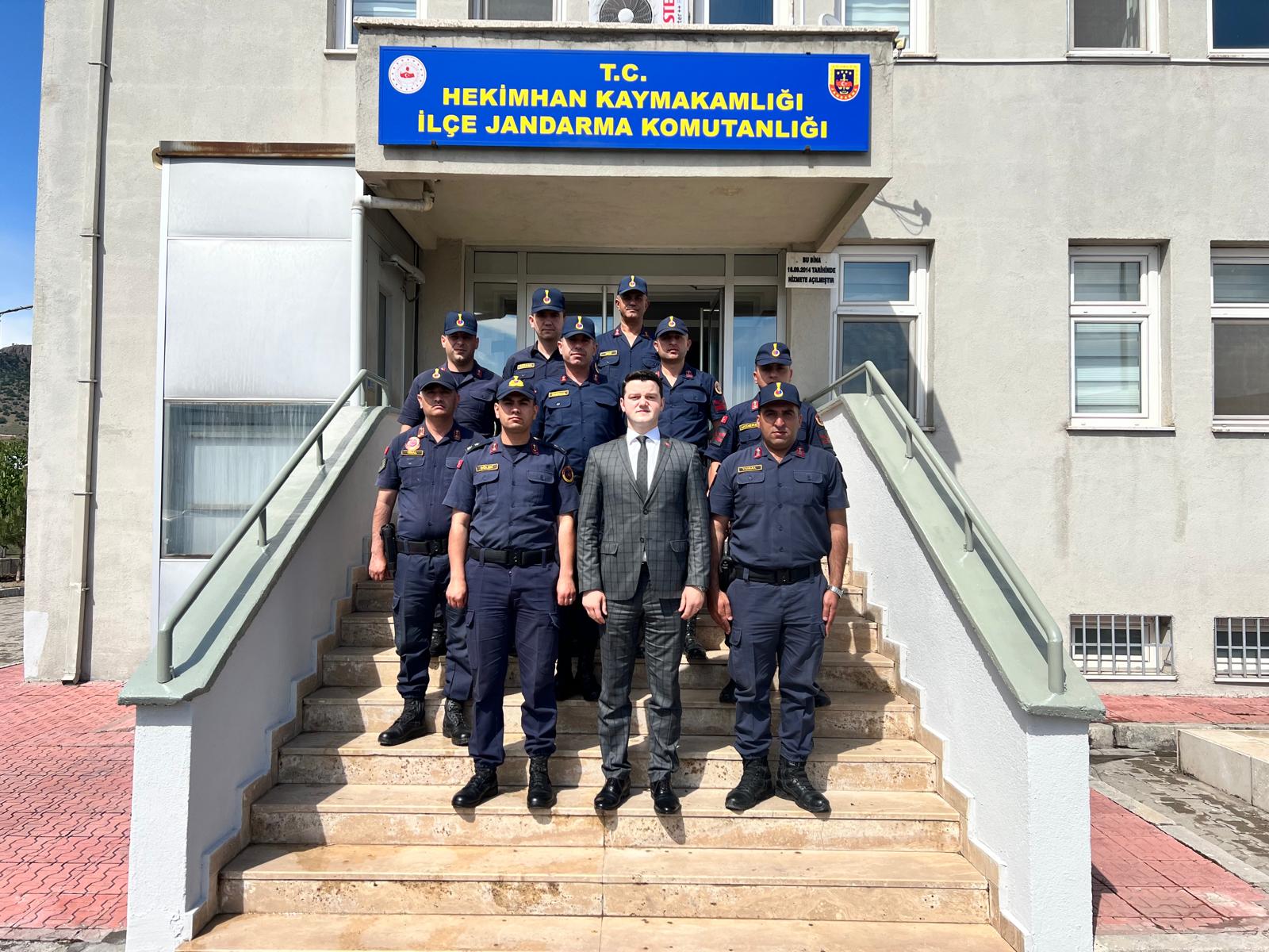 Kaymakam İbrahim CESUR Hekimhan İlçe Jandarma Komutanlığını Ziyaret Etti