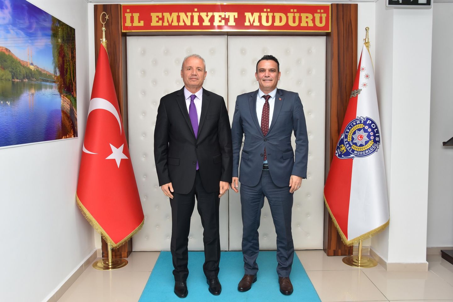 Polis Başmüfettişi Erdin Aydemir, Nevşehir Emniyet Müdürü Ali Loğoğlu'nu Ziyaret Etti