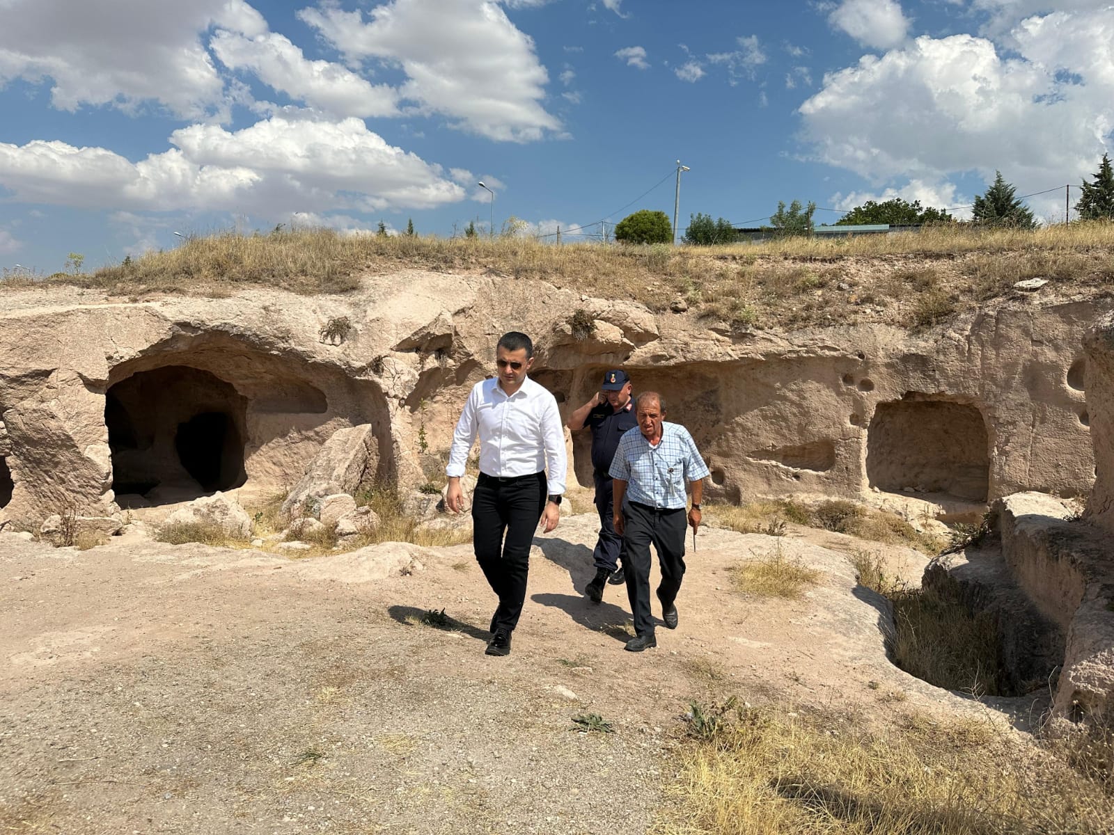 Özkonak Jandarma Karakol Komutanlığı ve Özkonak Yeraltı Şehri'nde İncelemeler