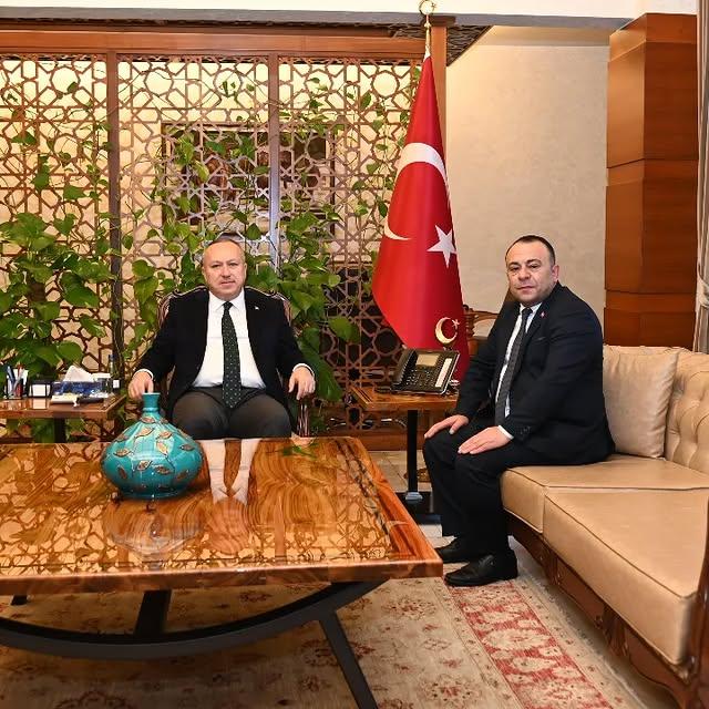 Derinkuyu Belediye Başkanı Taner İNCE, Nevşehir Valisi Ali FİDAN’ı Ziyaret Etti