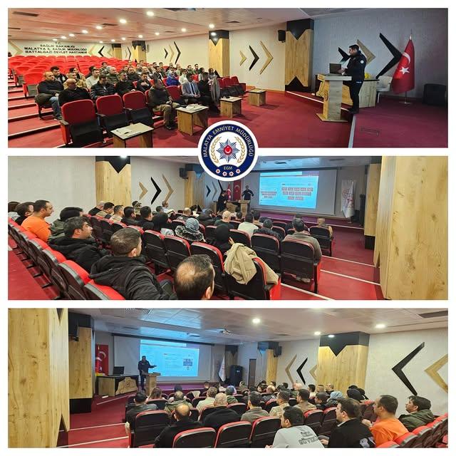 Malatya İl Emniyet Müdürlüğü Özel Güvenlik Görevlilerine Eğitim Verdi