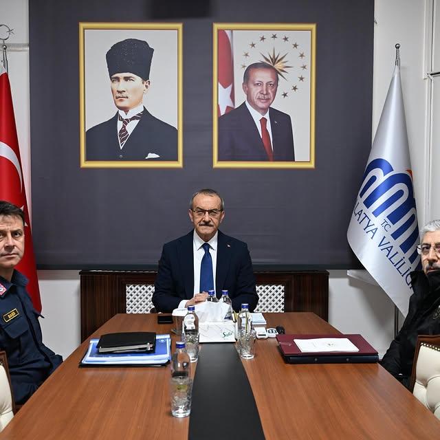 Malatya Valisi Seddar Yavuz Başkanlığında Emniyet Asayiş Koordinasyon Toplantısı Gerçekleştirildi