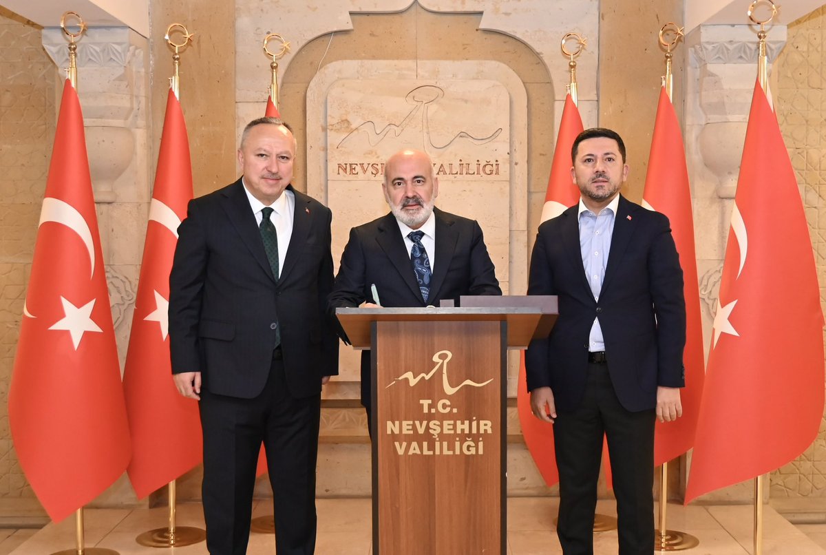 İçişleri Bakan Yardımcısı Mehmet Sağlam, Nevşehir Valisi Fidan'ı Ziyaret Etti