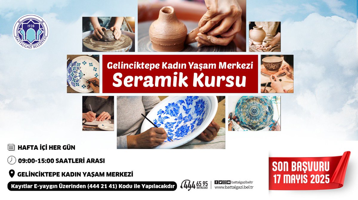 Battalgazi Belediyesi, Kadınlara Yönelik Seramik ve Kuaför Kurslarının Kayıtlarını Başlattı