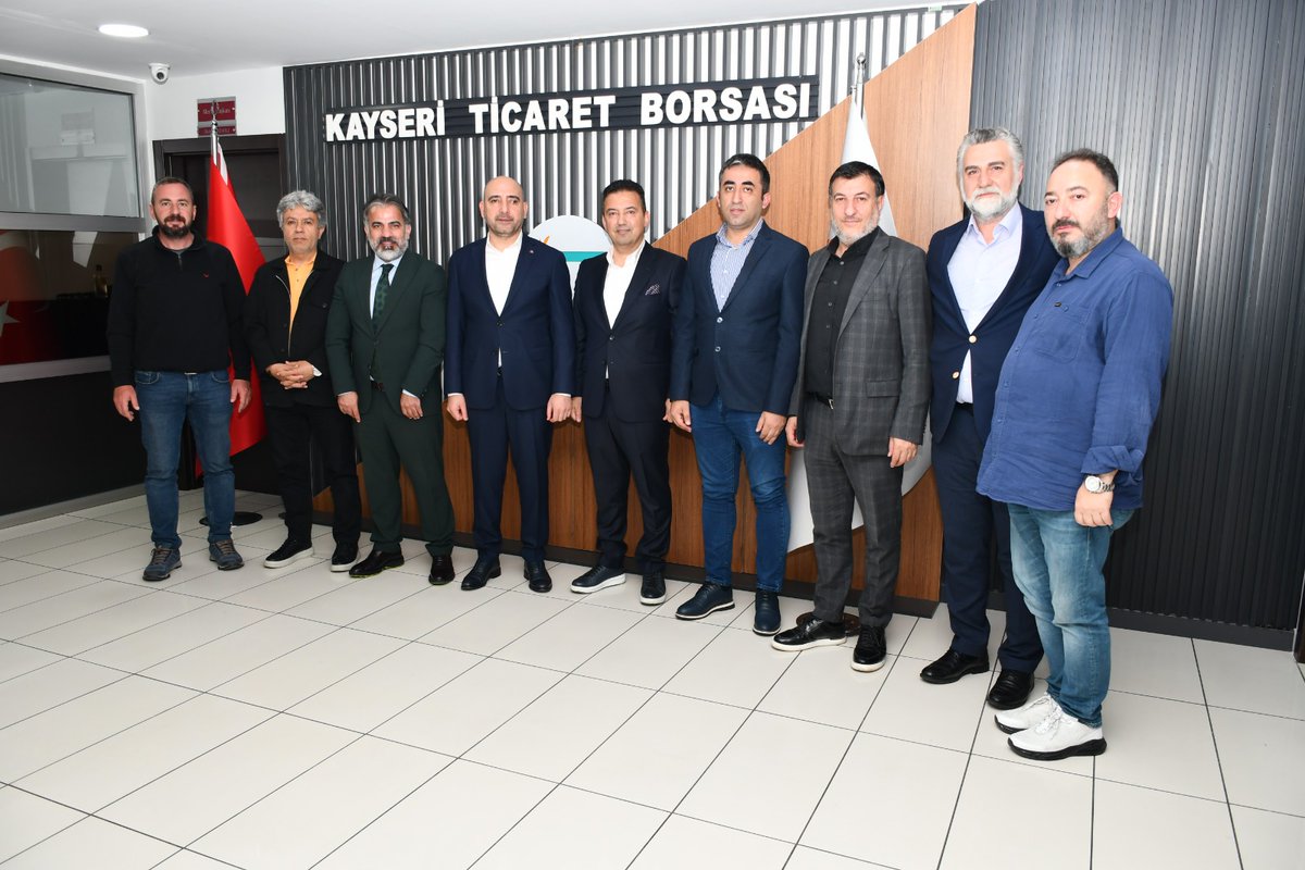 Türkiye Spor Yazarları Derneği Kayseri Şubesi, Kayseri Ticaret Borsası Başkanı'nı Ziyaret Etti