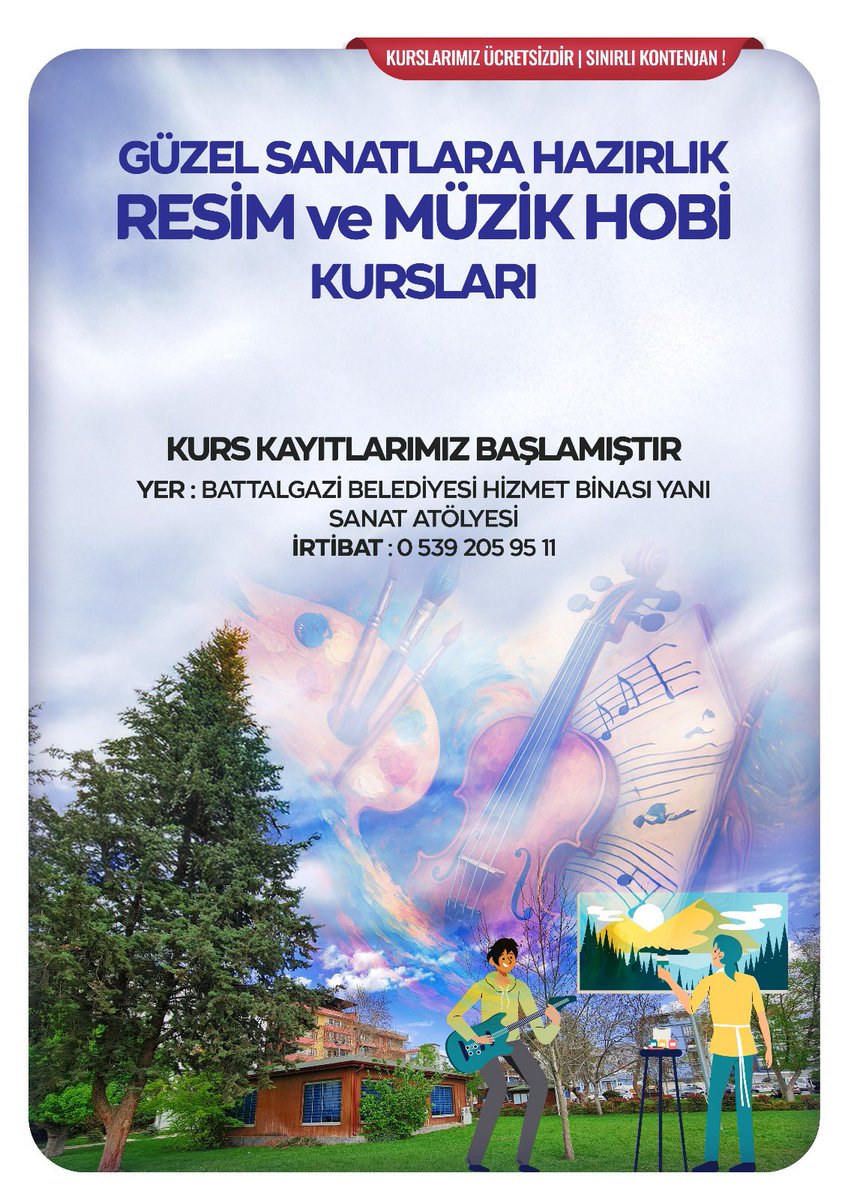 Battalgazi Belediyesi, Sanatla Geleceğe Hazırlık Kurslarına Başladı