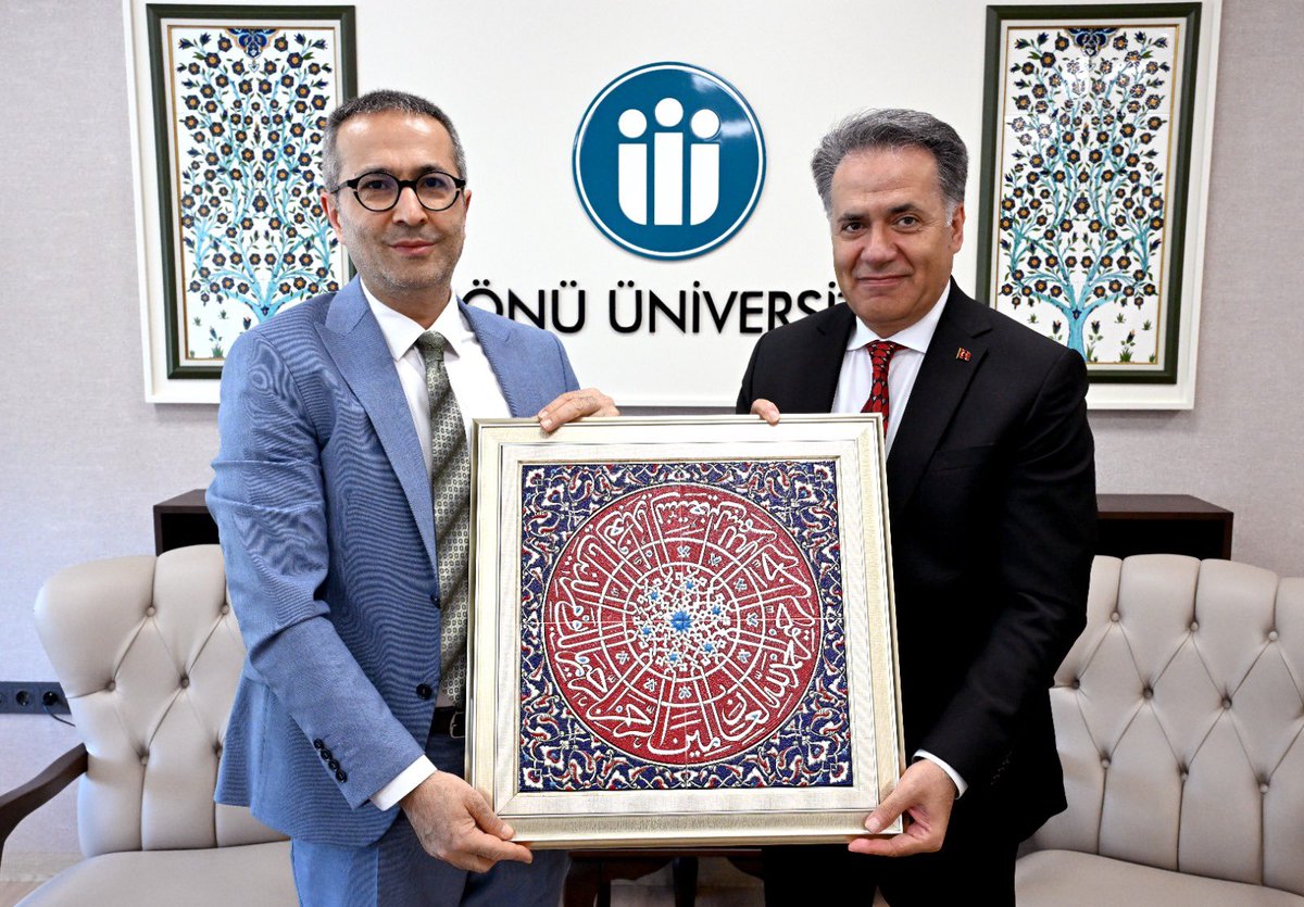 İnönü Üniversitesi Enstitü Başkanı, Rektörü Ziyaret Etti