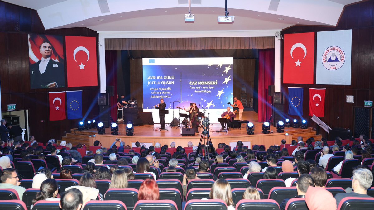 Kayseri'de Avrupa Günü Caz Konseriyle Kutlandı