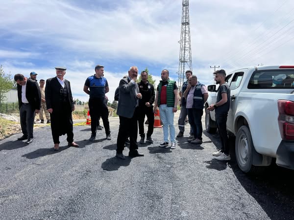 Doğanşehir'de Alternatif Yollar Asfaltlanıyor